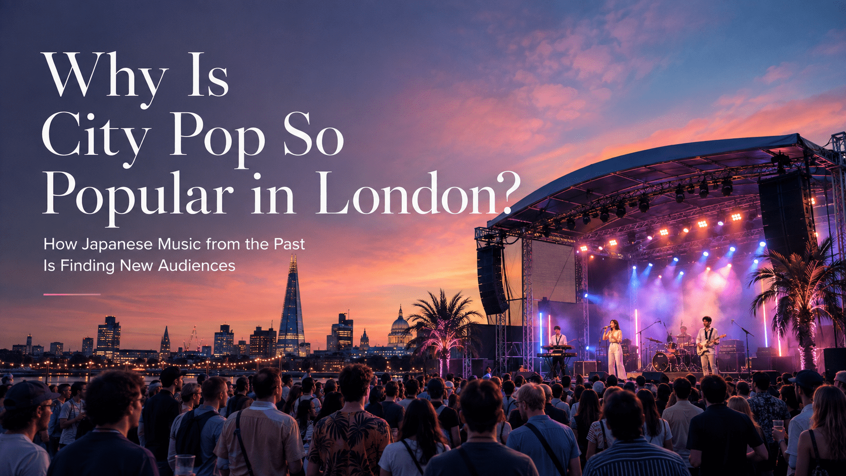 City Pop Waves Brings Masayoshi Takanaka, Junko Yagami & Himiko Kikuchi to London's Crystal Palace Bowl