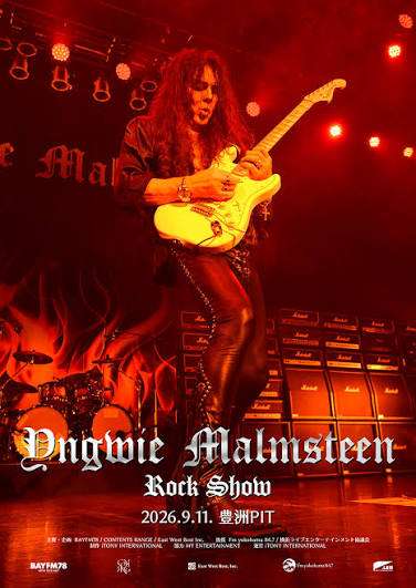 2026年9月、世界的ギタリスト **Yngwie Malmsteen（イングヴェイ・マルムスティーン）**の来日公演「Yngwie Malmsteen Legendary Weekend in Japan」の公演制作に携わりました。